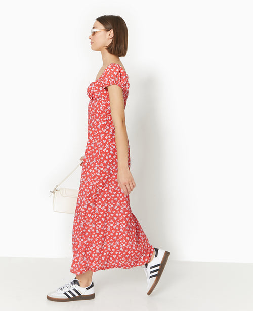 Robe longue forme empire motif fleurs - PIMKIE - 7