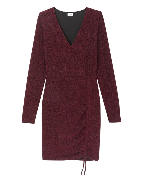 Robe moulante en maille lurex encolure V - PIMKIE - 4