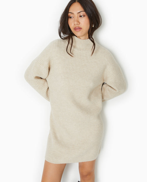 Robe courte en maille côtelée - PIMKIE - 7