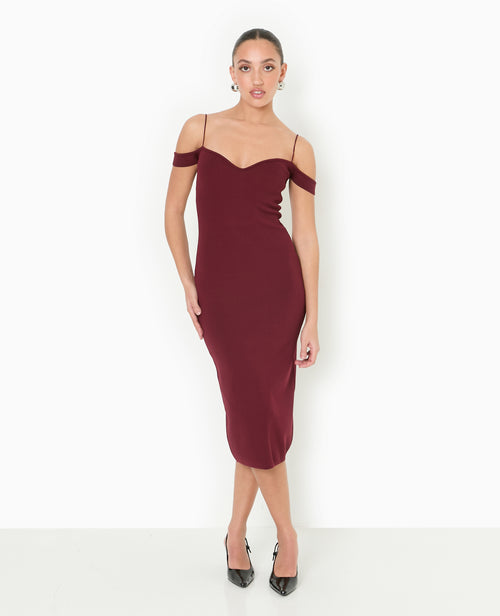 Robe en maille encolure Bardot - PIMKIE - 5