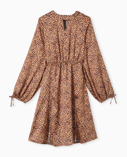 Robe midi en tissu satiné motif léopard - PIMKIE - 4