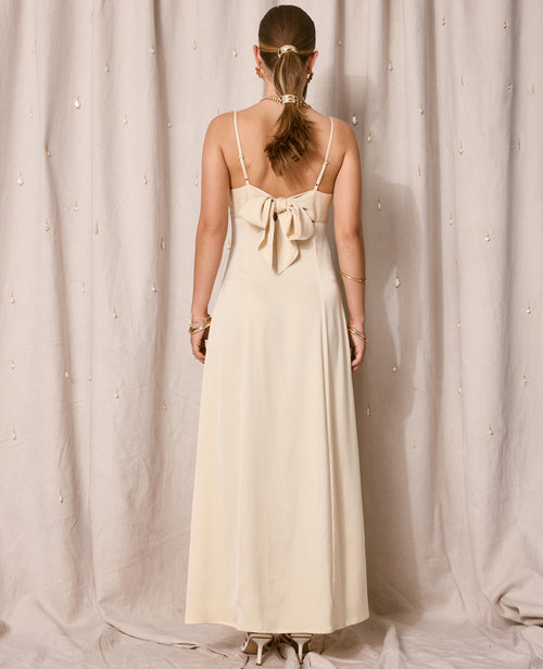 Robe longue et évasée en tissu satiné - PIMKIE - 6