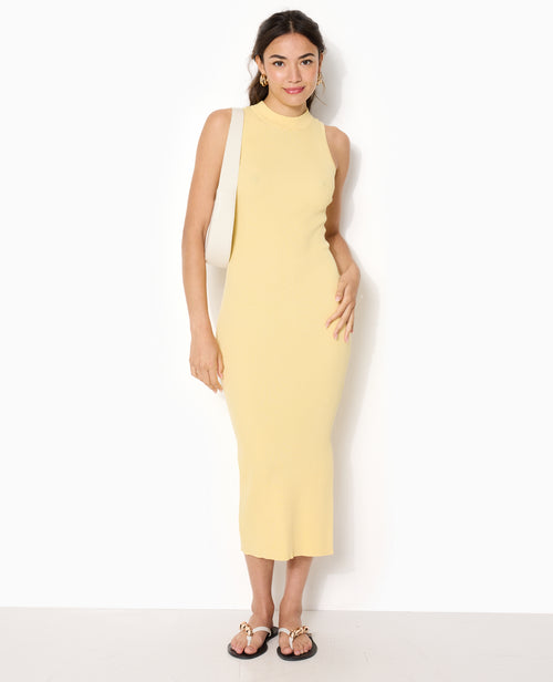 Robe longue et moulante en maille côtelée - PIMKIE - 5