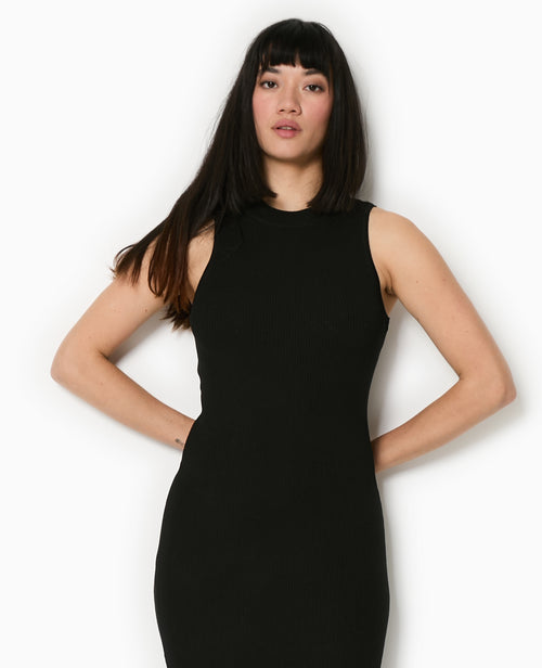 Robe longue et moulante en maille côtelée - PIMKIE - 3