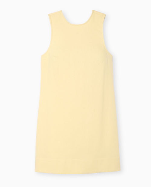 Robe courte lin avec dos dégagé et boutonné - PIMKIE - 4