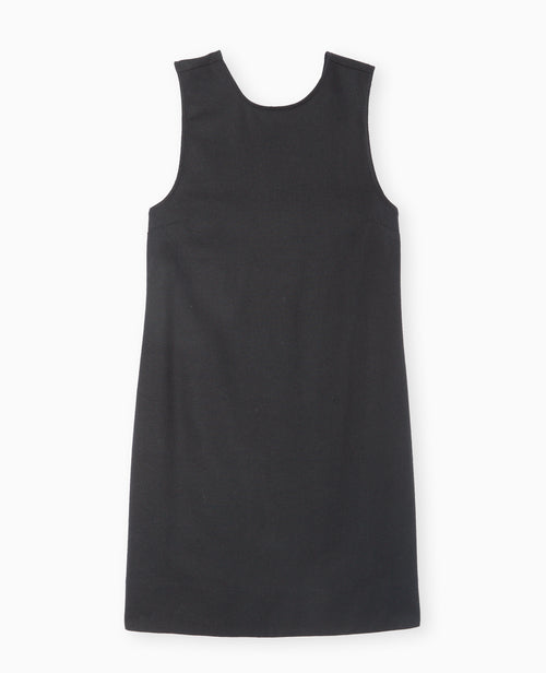 Robe courte lin avec dos dégagé et boutonné - PIMKIE - 4