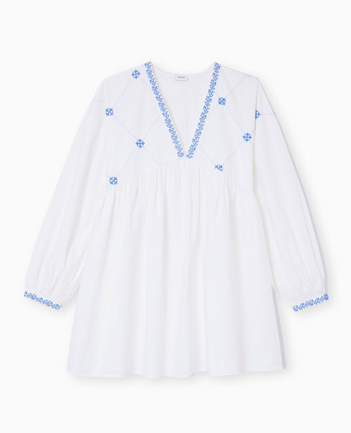 Robe brodée manches longues - PIMKIE - 4