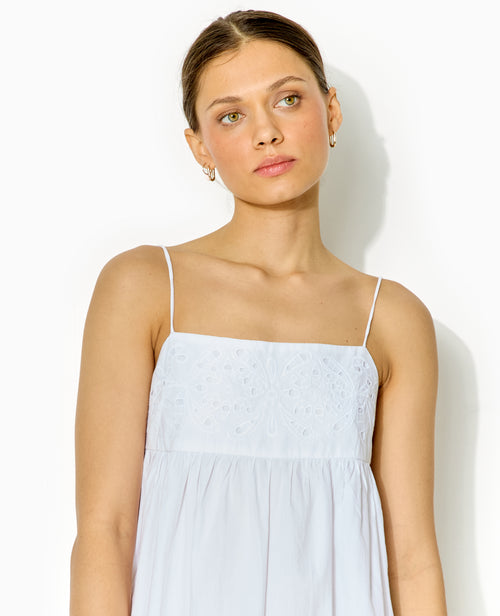 Robe courte à bretelles avec dentelle et volant - PIMKIE - 2