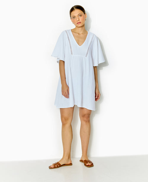 Robe courte et ample en gaze de coton - PIMKIE - 5