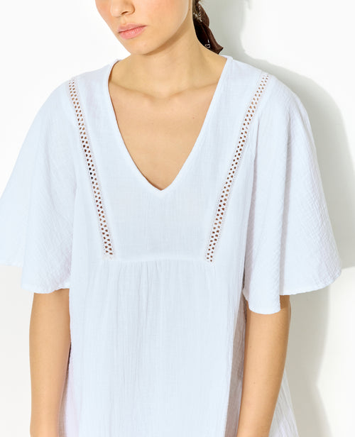 Robe courte et ample en gaze de coton - PIMKIE - 8
