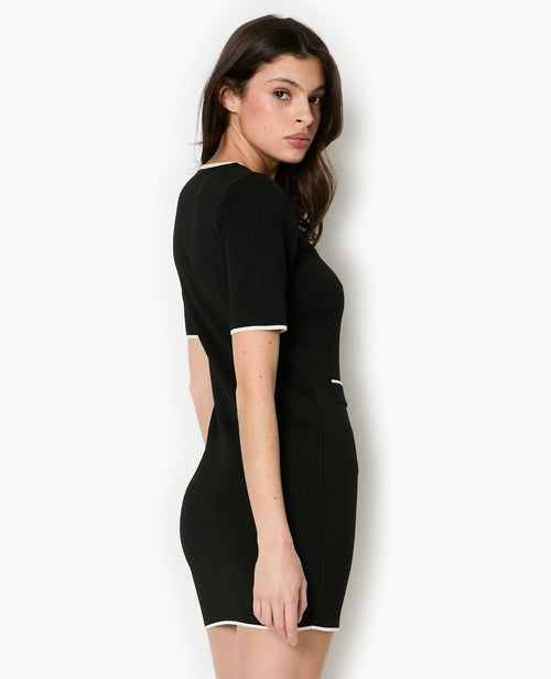 Robe courte boutonnée en maille - PIMKIE - 6