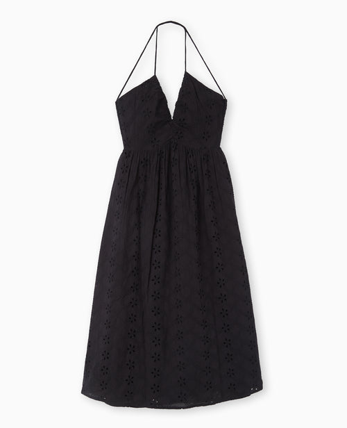 Robe longue en broderie anglaise bretelles croisées - PIMKIE - 4