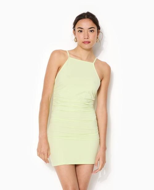 Robe courte en maille extensible avec fronces - PIMKIE - 1