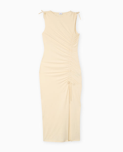 Robe longue avec liens coulissés et fronces - PIMKIE - 4