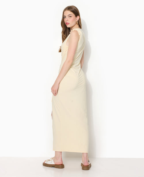 Robe longue avec liens coulissés et fronces - PIMKIE - 6