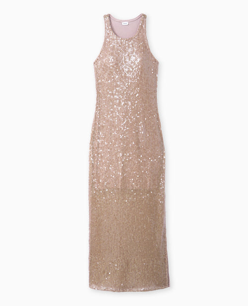 Robe longue en maille ajourée avec sequins - PIMKIE - 4