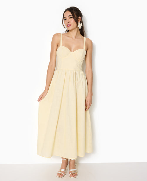 Robe longue encolure balconnet - PIMKIE - 1