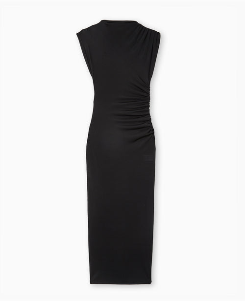 Robe longue en maille avec fronces et drapés - PIMKIE - 4