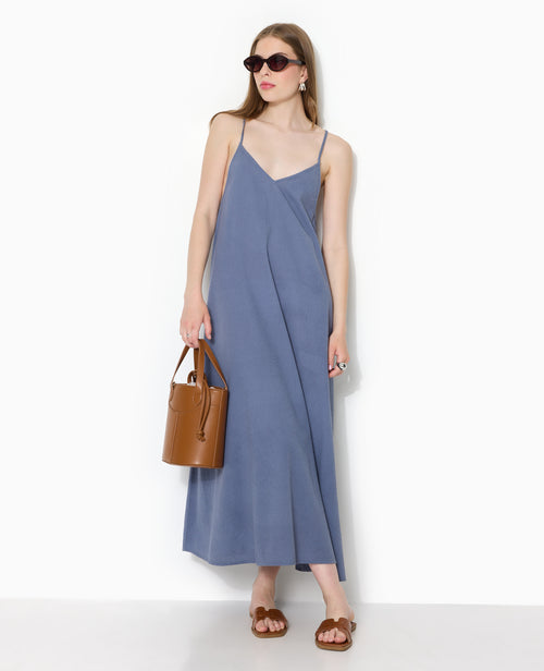 Robe longue en tissu gaufré et rayé - PIMKIE - 3