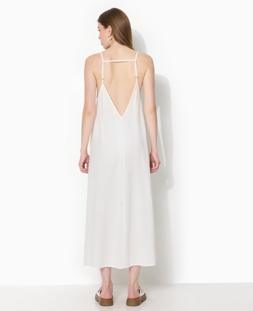 Robe longue en tissu gaufré et rayé - PIMKIE - 6