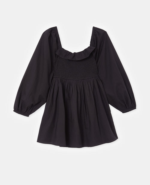 Robe courte en popeline avec manches ballons - PIMKIE - 4