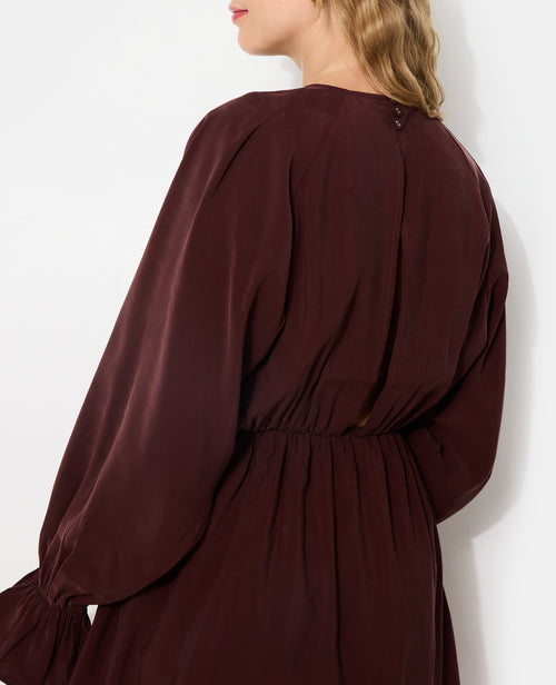 Robe courte avec taille élastiquée en tissu fluide - PIMKIE - 2