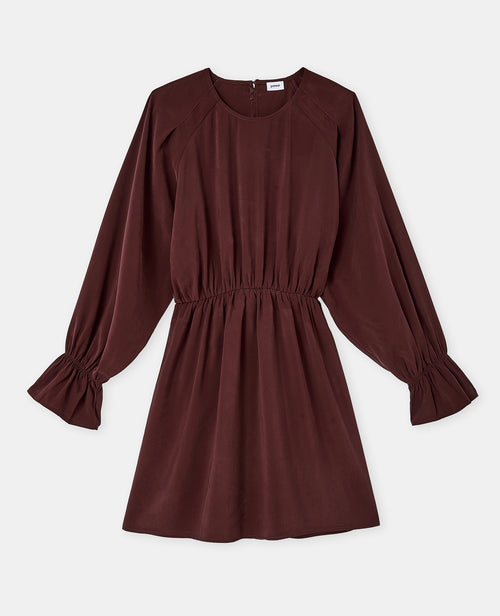 Robe courte avec taille élastiquée en tissu fluide - PIMKIE - 4