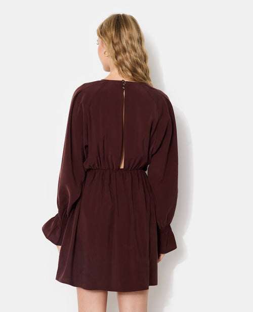 Robe courte avec taille élastiquée en tissu fluide - PIMKIE - 6