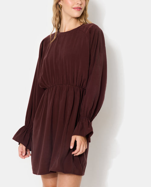 Robe courte avec taille élastiquée en tissu fluide - PIMKIE - 7