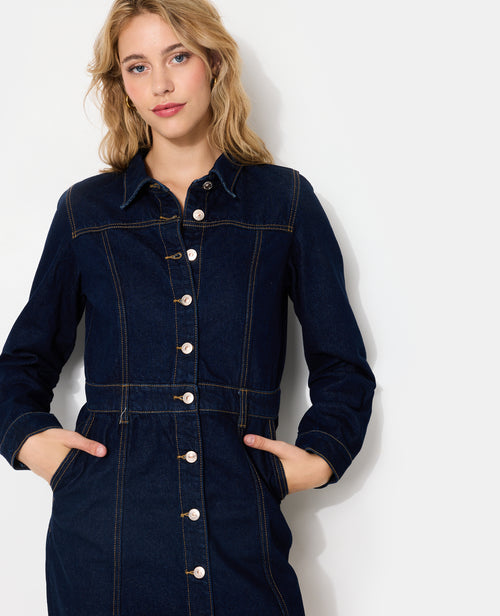 Robe boutonnée en jean - PIMKIE - 5