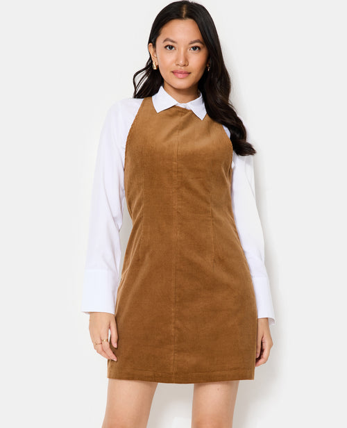 Robe courte larges emmanchures en velours côtelé - PIMKIE - 1