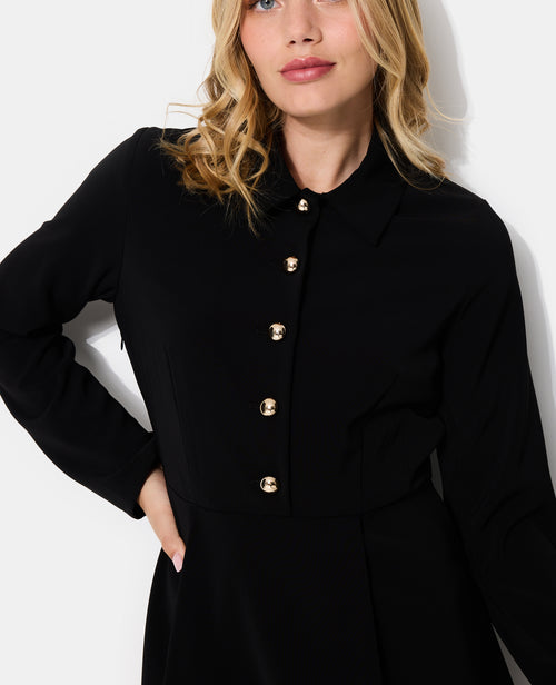 Robe courte patineuse city avec boutons - PIMKIE - 2