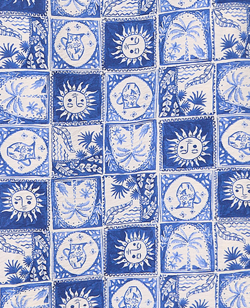 Robe longue à bretelles motif soleils et palmiers - PIMKIE - 9