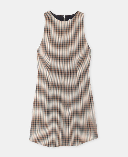 Robe courte larges emmanchures motif carreaux - PIMKIE - 4