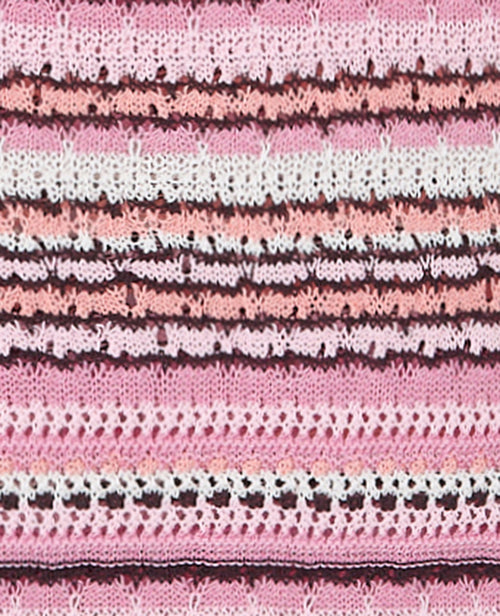 Robe longue à bretelles en maille ajourée effet rayé - PIMKIE - 8