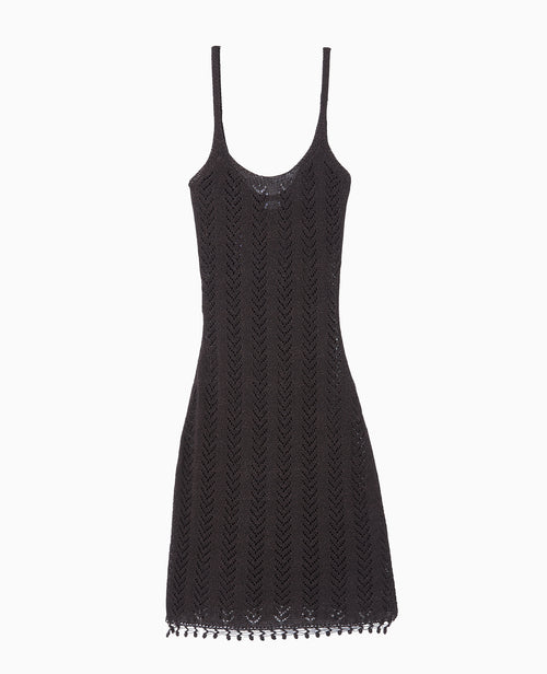 Robe longueur genoux en maille ajourée - PIMKIE - 4