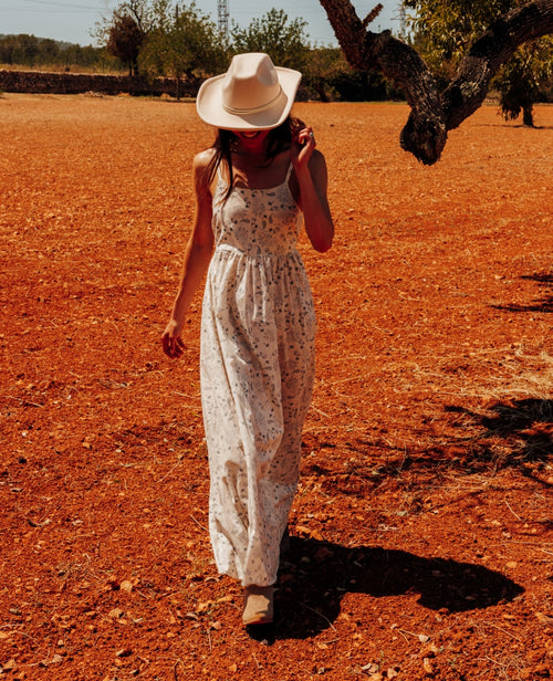 Robe longue à bretelles motif cachemire - PIMKIE - 1