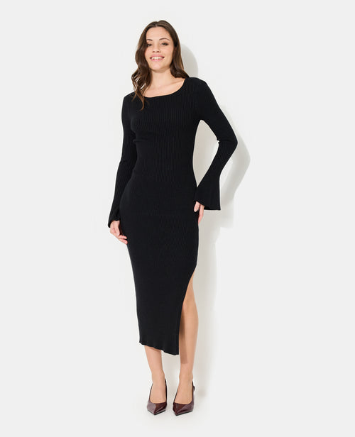 Robe longue en maille lurex avec découpe dos - PIMKIE - 5