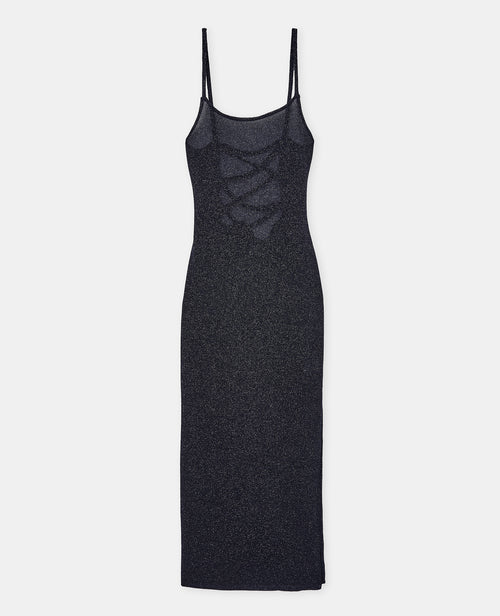 Robe longue laçage dos en maille avec fils lurex - PIMKIE - 4