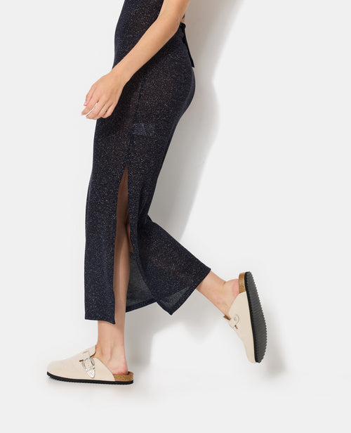 Robe longue laçage dos en maille avec fils lurex - PIMKIE - 7