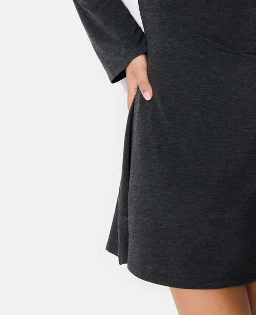 Robe courte patineuse avec manches flare - PIMKIE - 1