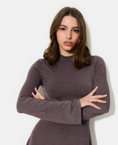 Robe courte patineuse avec manches flare - PIMKIE - 2