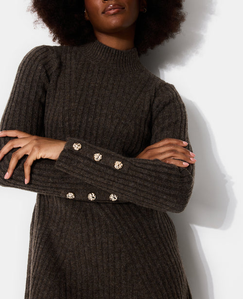 Robe pull patineuse avec boutons aux manches - PIMKIE - 2