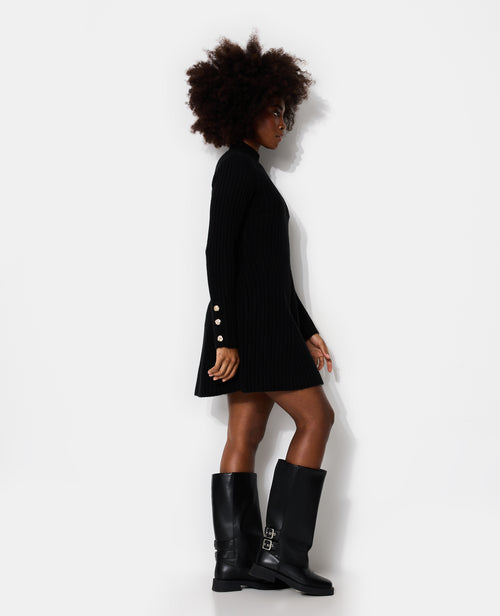 Robe pull patineuse avec boutons aux manches - PIMKIE - 2
