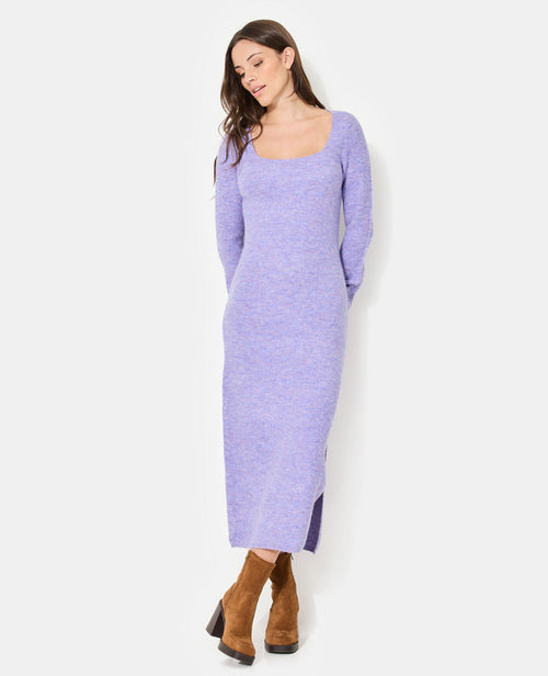 Robe longue en maille avec manches flare - PIMKIE - 1