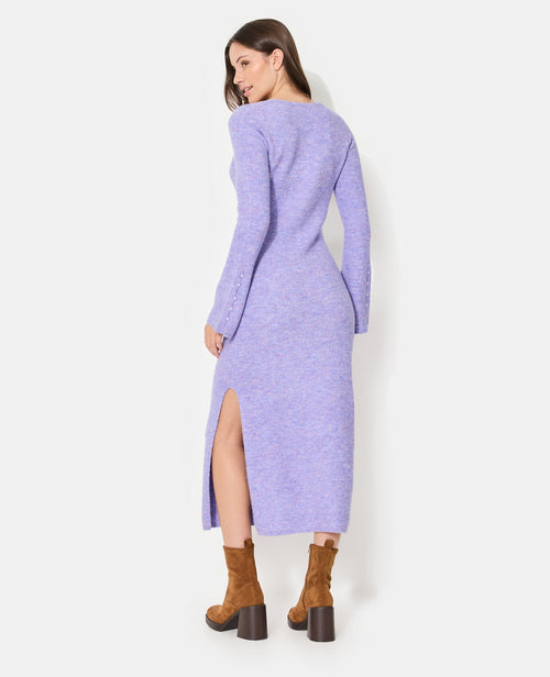 Robe longue en maille avec manches flare - PIMKIE - 5