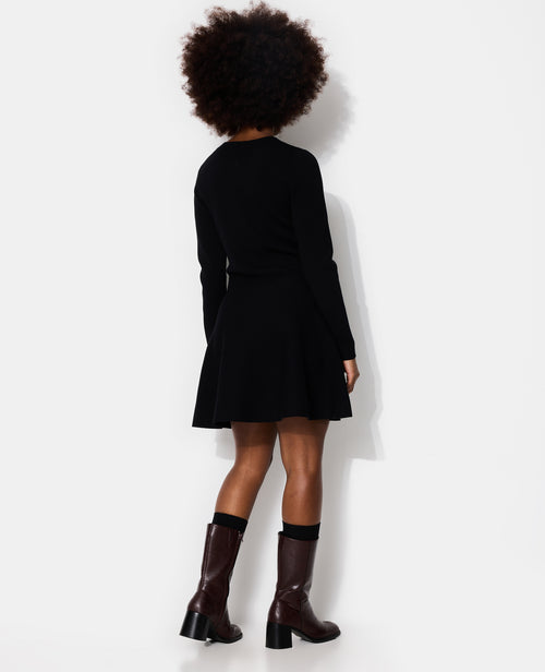 Robe en maille forme patineuse avec boutons - PIMKIE - 6