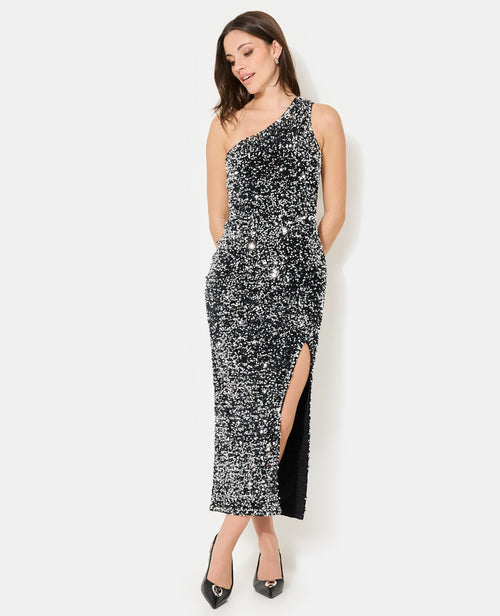 Robe longue asymétrique avec sequins - PIMKIE - 1