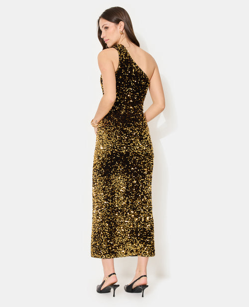 Robe longue asymétrique avec sequins - PIMKIE - 6
