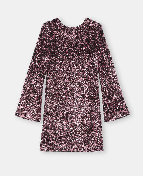 Robe courte dos V avec sequins - PIMKIE - 4